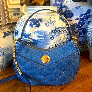 Versace New Denim bag with dustbag